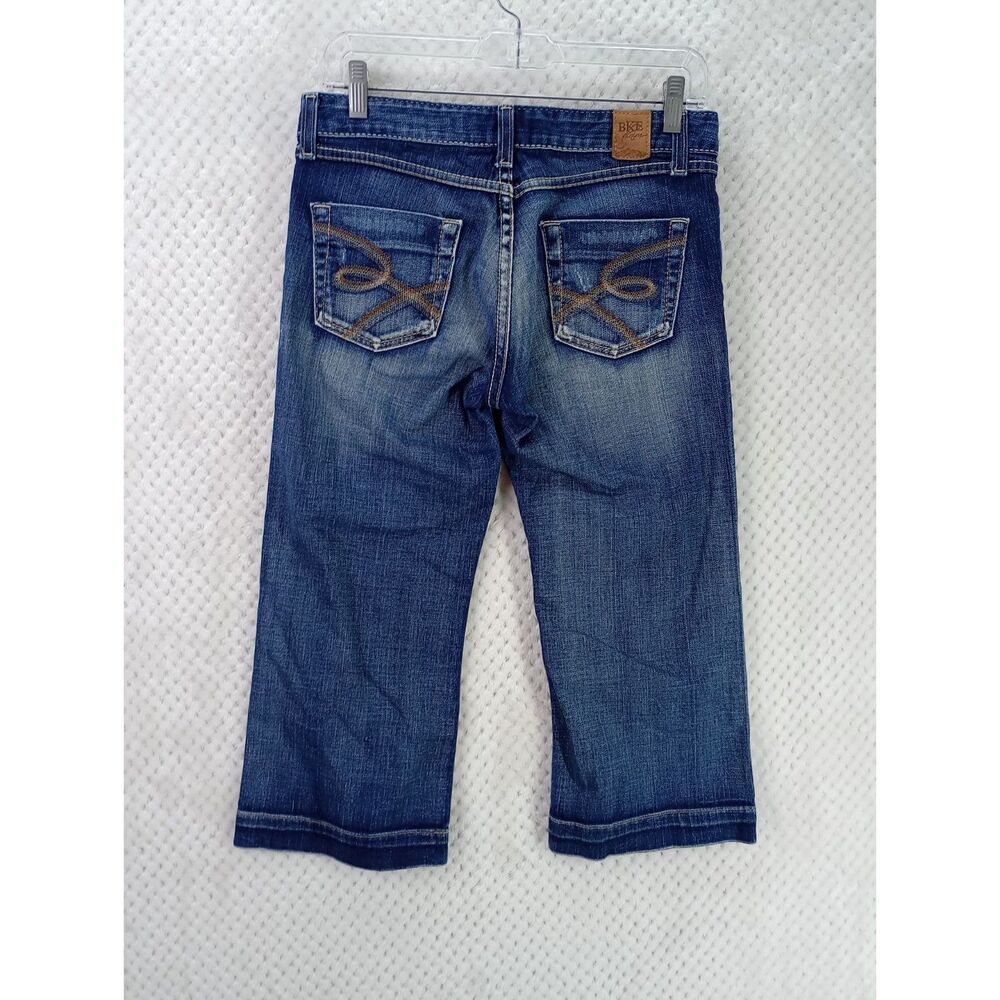 BKE Denim Lily Stretch Women's 28 Dark Wash Low Rise Capri Pants